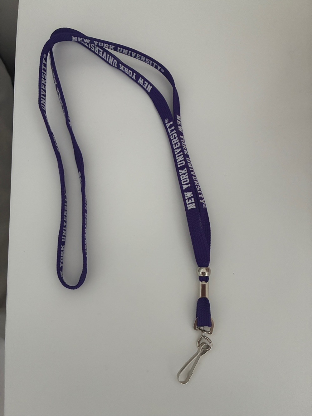 New York University Purple Logo Lanyard NWOT